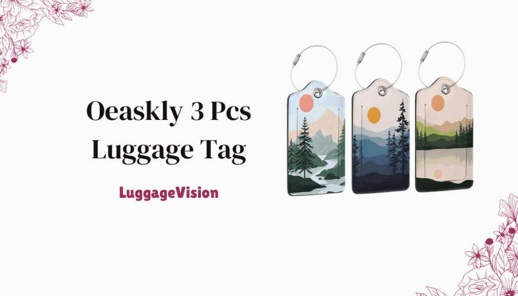 Oeaskly 3 Pcs Luggage Tag